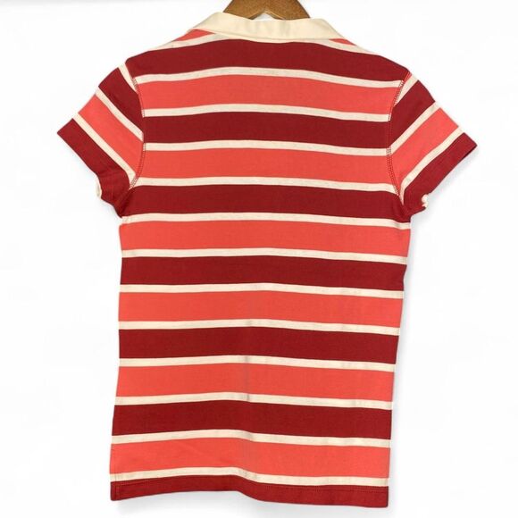 y2k Old Navy red & pink low cut polo baby tee - Picture 4 of 4